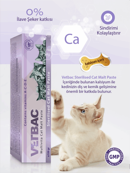 Vetbac Kısır Kedi Maltı 100gr